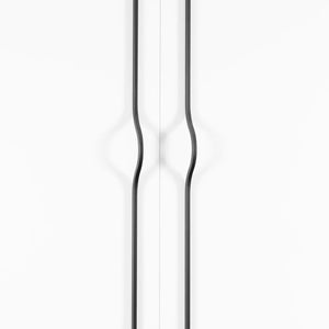 Mâner lung Viefe, gri metalizat, 1150 mm