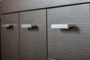 Mâner mobilier Viefe Angle, anodizat mat, 90 mm (interax 64 mm) - imagine 2