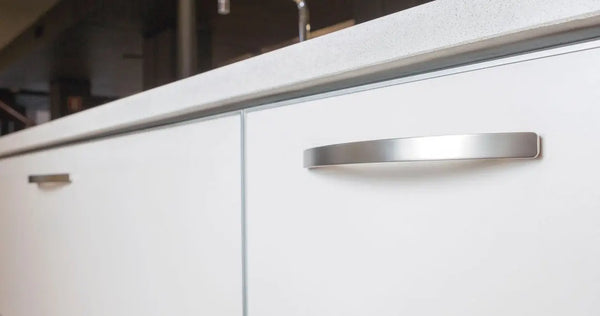 Mâner mobilier Viefe Arch, nichel periat, 338,5 mm (interax 320 mm) - imagine 2