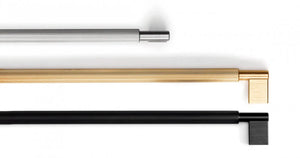 Mâner mobilier Viefe Arpa, alamă întunecată periată, 342 mm (interax 320 mm) - imagine 6