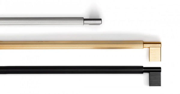 Mâner mobilier Viefe Arpa, negru periat, 214 mm (interax 192 mm) - imagine 3