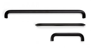 Mâner mobilier Viefe Asi, negru mat, 146 mm (interax 128 mm) - imagine 4