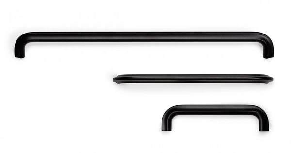 Mâner mobilier Viefe Asi, negru mat, 146 mm (interax 128 mm) - imagine 4