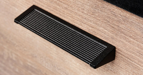 Mâner mobilier Viefe Backk, negru texturat, 116 mm (interax 96 mm) - imagine 2