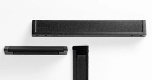 Mâner mobilier Viefe Backk, negru texturat, 116 mm (interax 96 mm) - imagine 3