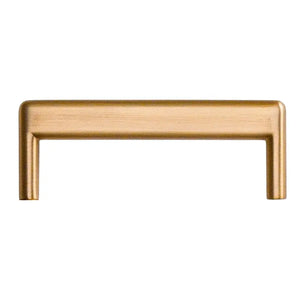 Mâner mobilier Viefe Beam, alamă cava periată, 104 mm (interax 96 mm)