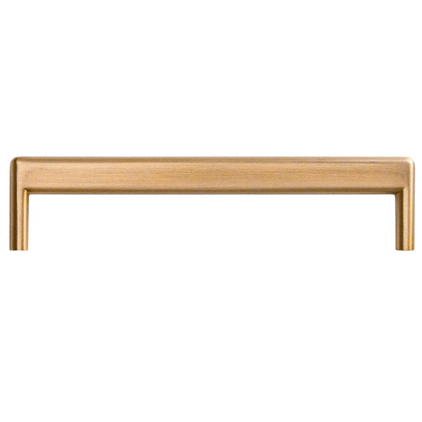 Mâner mobilier Viefe Beam, alamă cava periată, 168 mm (interax 160 mm)