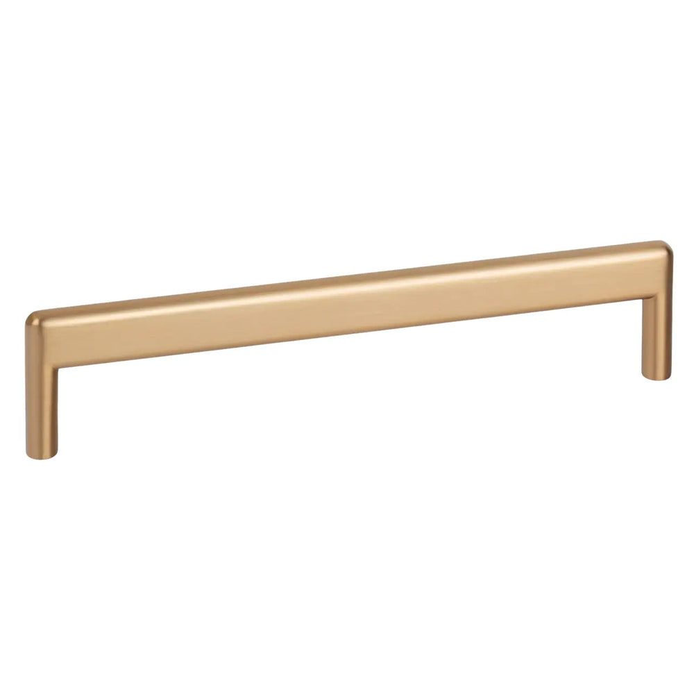 Mâner mobilier Viefe Beam, alamă cava periată, 168 mm (interax 160 mm)
