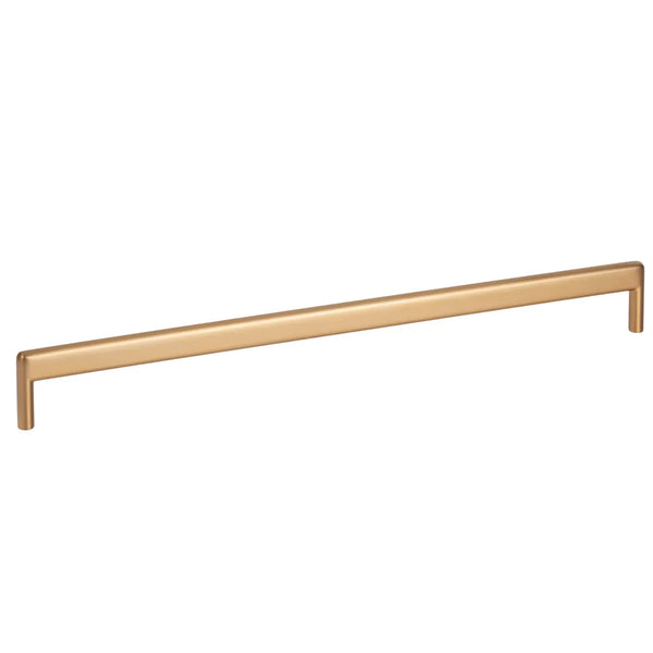 Mâner mobilier Viefe Beam, alamă cava periată, 328 mm (interax 320 mm)