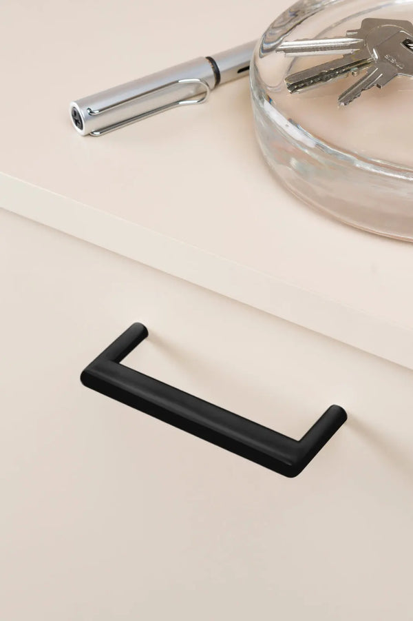 Mâner mobilier Viefe Beam, negru mat, 104 mm (interax 96 mm) - imagine 3