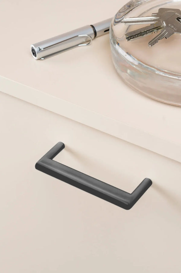 Mâner mobilier Viefe Beam, negru titan, 104 mm (interax 96 mm) - imagine 3