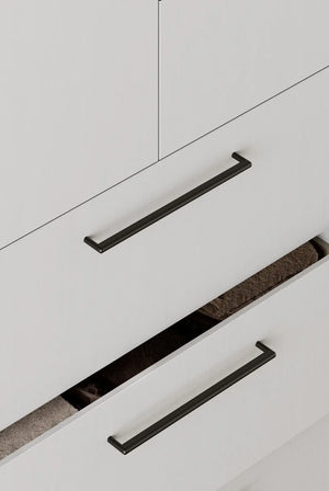 Mâner mobilier Viefe Beam, negru titan, 168 mm (interax 160 mm) - imagine 2