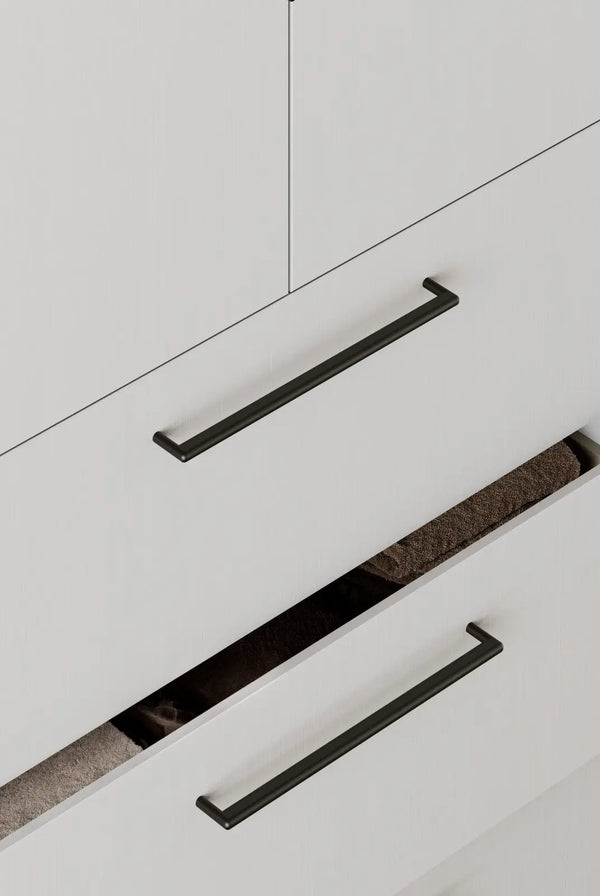 Mâner mobilier Viefe Beam, negru titan, 168 mm (interax 160 mm) - imagine 2