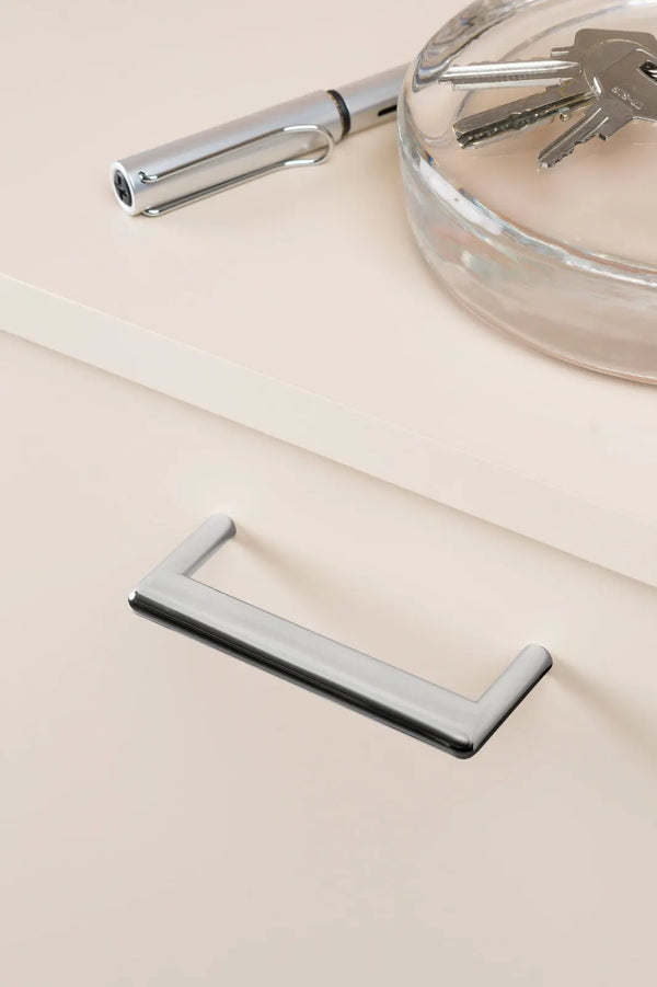 Mâner mobilier Viefe Beam, nichel lucios, 104 mm (interax 96 mm) - imagine 3