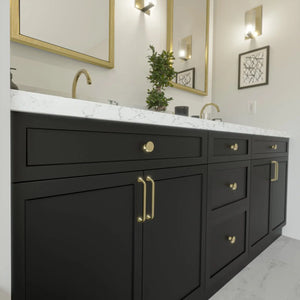 Mâner mobilier Viefe Bella, auriu periat, 176 mm (interax 160 mm) - imagine 2