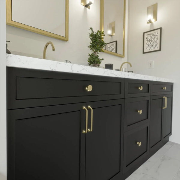 Mâner mobilier Viefe Bella, auriu periat, 176 mm (interax 160 mm) - imagine 2