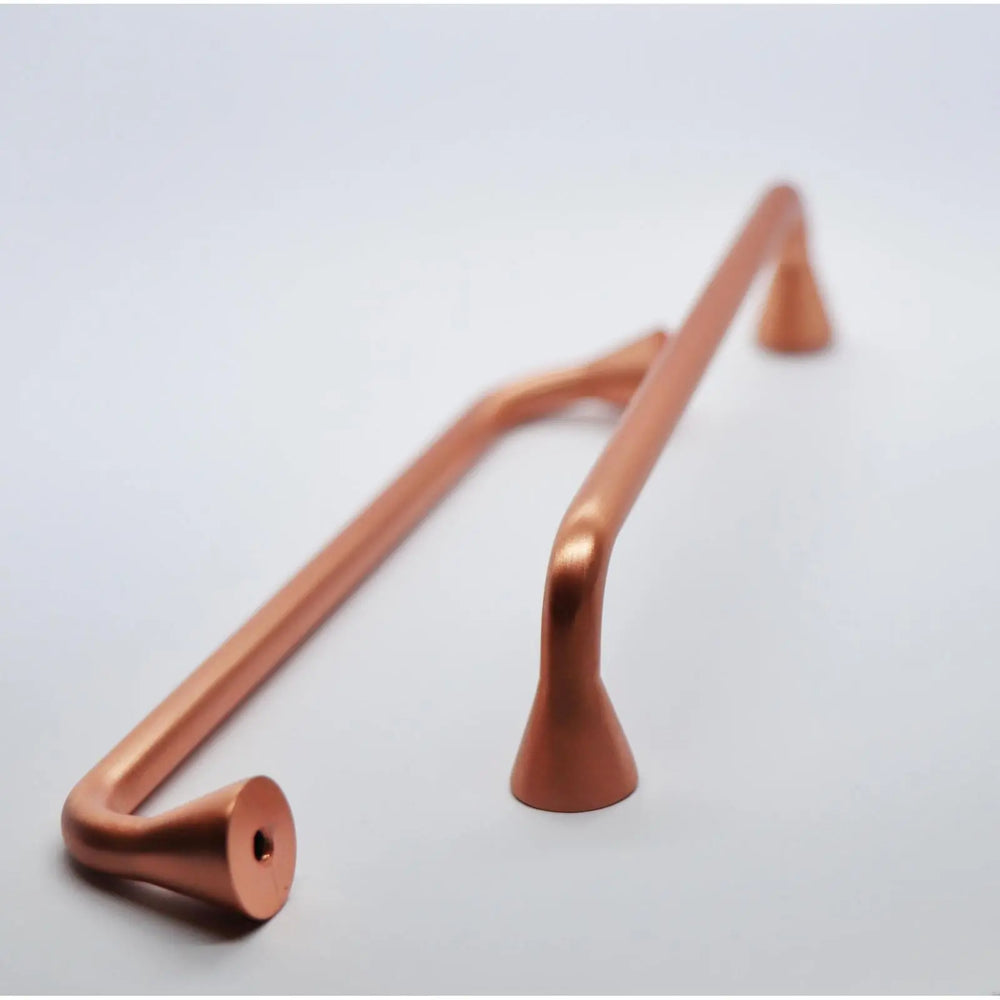 Mâner mobilier Viefe Bella, cupru periat, 176 mm (interax 160 mm)