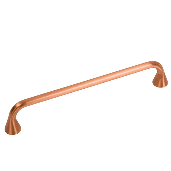 Mâner mobilier Viefe Bella, cupru periat, 176 mm (interax 160 mm)