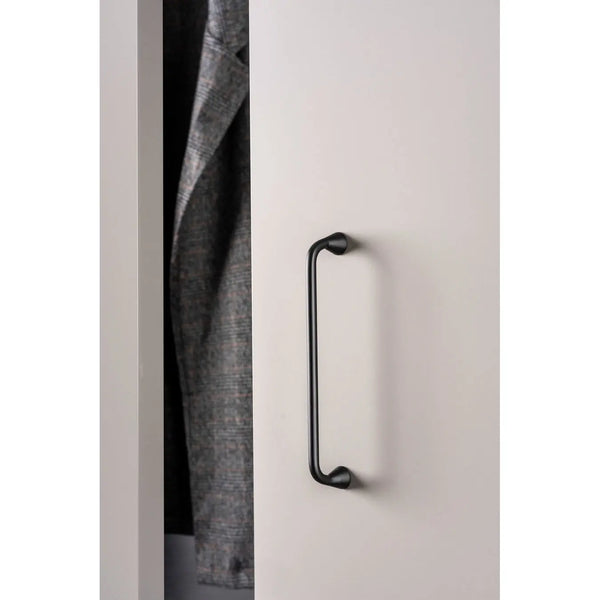 Mâner mobilier Viefe Bella, negru mat, 176 mm (interax 160 mm)