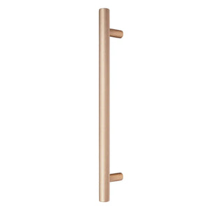 Mâner mobilier Viefe Boto Big, alamă cava periată, 418 mm (interax 320 mm)