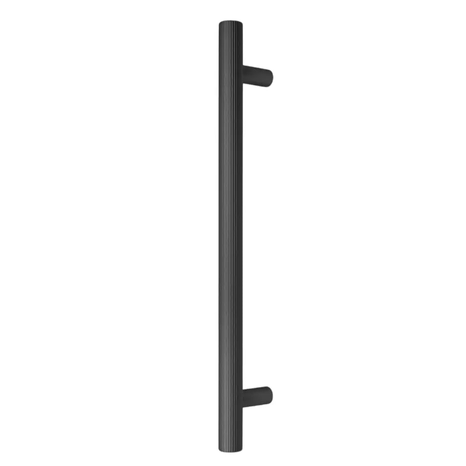 Mâner mobilier Viefe Boto Big, negru periat, 418 mm (interax 320 mm)