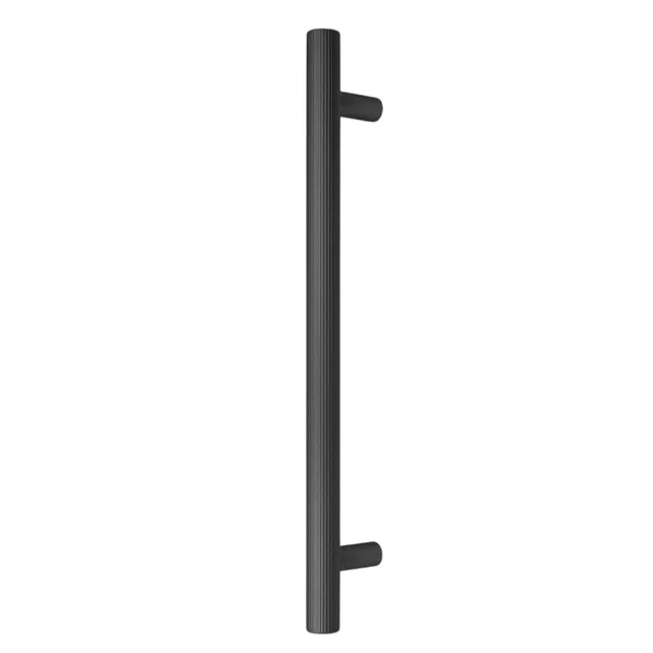 Mâner mobilier Viefe Boto Big, negru periat, 418 mm (interax 320 mm)
