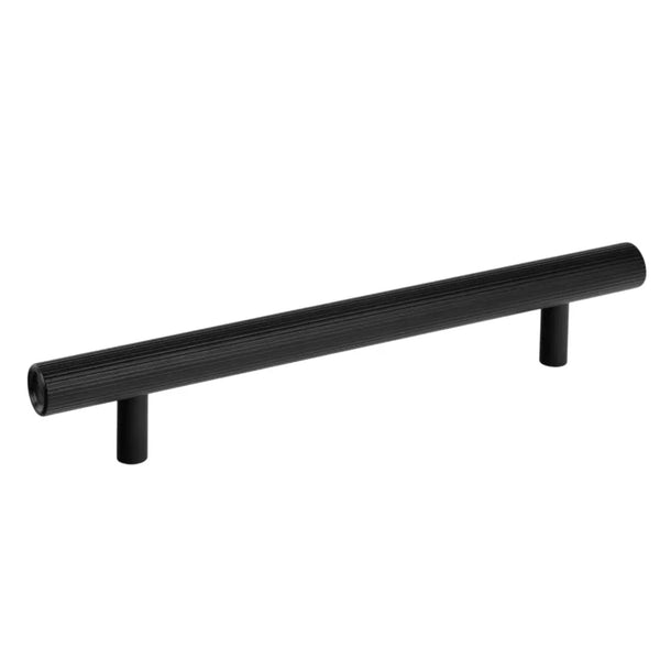 Mâner mobilier Viefe Boto, negru periat, 226 mm (interax 160 mm)