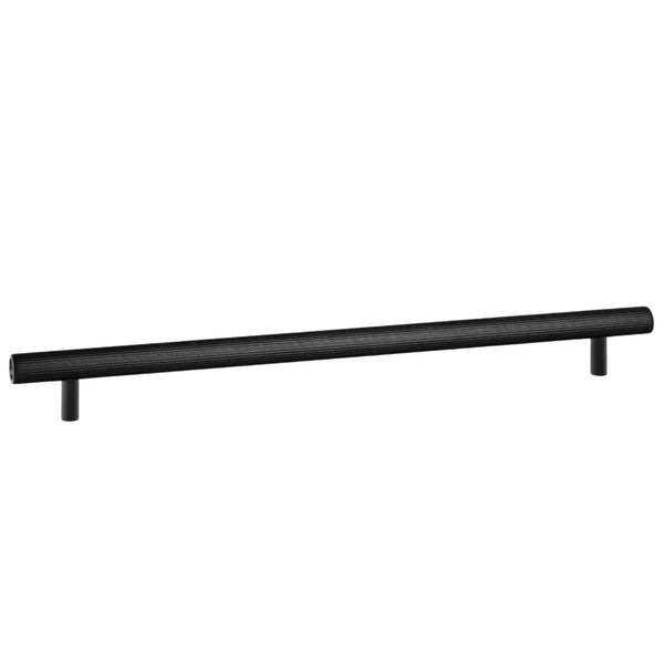 Mâner mobilier Viefe Boto, negru periat, 386 mm (interax 320 mm)