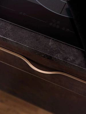 Mâner mobilier Viefe Brave, maro metalizat, 160 mm (interax 128 mm) - imagine 2