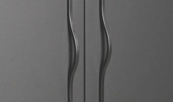 Mâner mobilier Viefe Brave, negru mat, 400 mm (interax 320 mm)