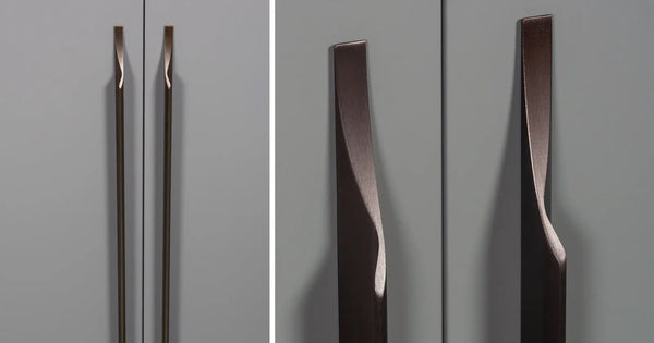Mâner mobilier Viefe Brikk, bronz antichizat, 290 mm (interax 160 mm)