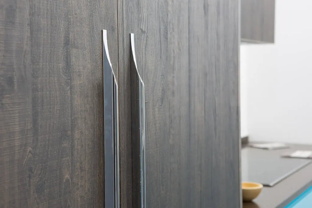 Mâner mobilier Viefe Brikk, crom lucios, 390 mm