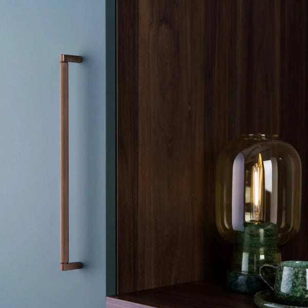Mâner mobilier Viefe Brooklyn, cupru periat, 170 mm (interax 160 mm) - imagine 2