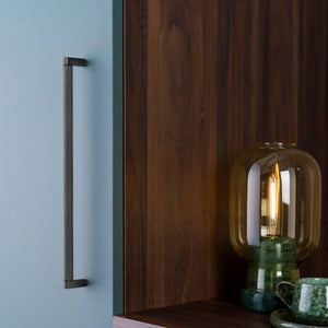 Mâner mobilier Viefe Brooklyn, negru titan, 170 mm (interax 160 mm) - imagine 2