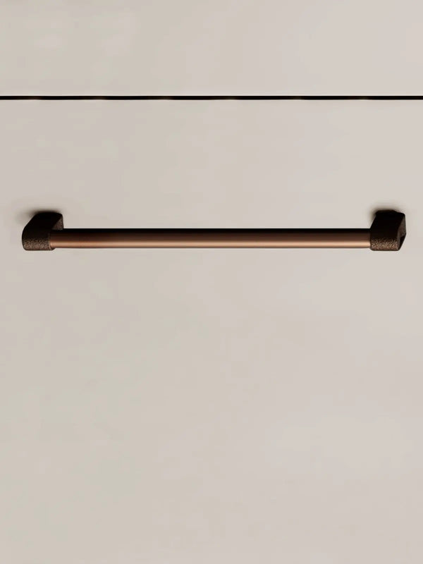 Mâner mobilier Viefe Casey, maro metalic texturat și bronz mat, 339 mm (interax 320 mm) - imagine 2
