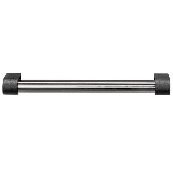 Mâner mobilier Viefe Casey, negru lava texturat și negru titan lustruit, 211 mm (interax 192 mm)
