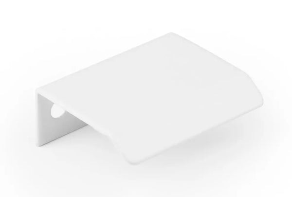 Mâner mobilier Viefe Cruve, alb mat, 45 mm (interax 32 mm)