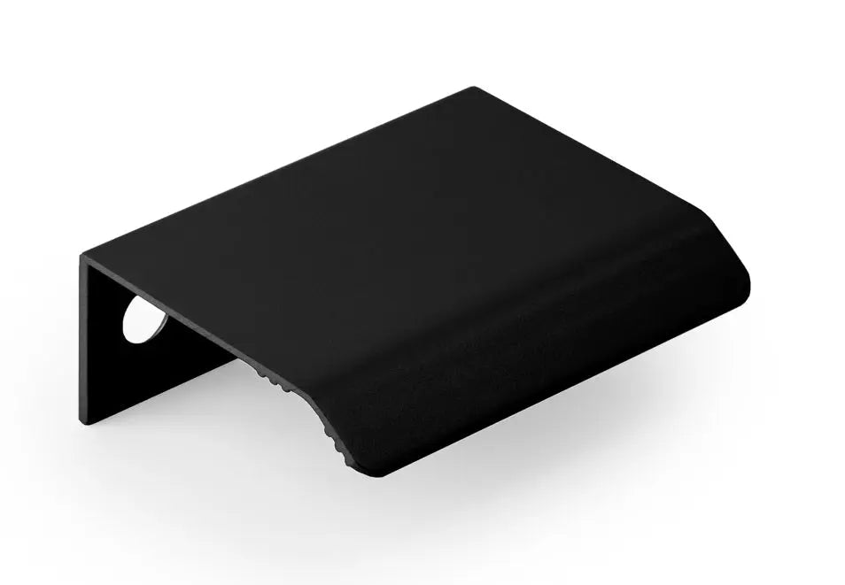 Mâner mobilier Viefe Cruve, negru mat, 45 mm (interax 32 mm)