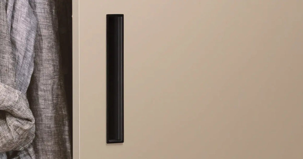 Mâner mobilier Viefe Cubic, negru mat, 160 mm