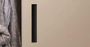 Mâner mobilier Viefe Cubic, negru mat, 160 mm