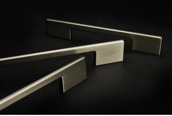 Mâner mobilier Viefe Dino, nichel periat, 349 mm - imagine 3