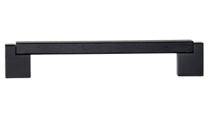 Mâner mobilier Viefe Duo Mini, negru mat lacuit, 194,6 mm (interax 160 mm)