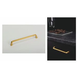 Mâner mobilier Viefe Este, auriu periat, 171 mm (interax 160 mm) - imagine 3
