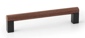 Mâner mobilier Viefe Eto, gri lava și nuc, 174,6 mm (interax 160 mm) - imagine 5