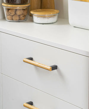 Mâner mobilier Viefe Eto, gri lava și stejar, 334,6 mm (interax 320 mm) - imagine 4