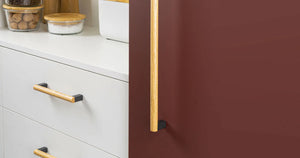 Mâner mobilier Viefe Eto, gri lava și stejar, 334,6 mm (interax 320 mm) - imagine 5