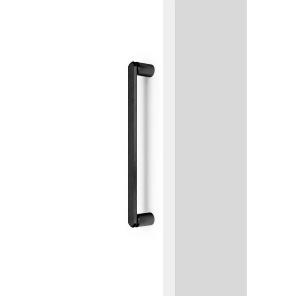 Mâner mobilier Viefe Fase Big, negru periat, 348 mm (interax 320 mm) - imagine 3