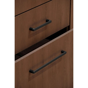 Mâner mobilier Viefe Fase, negru periat, 177 mm (interax 160 mm) - imagine 2