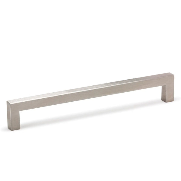 Mâner mobilier Viefe Ferri, oțel inoxidabil periat, 140 mm (interax 128 mm)