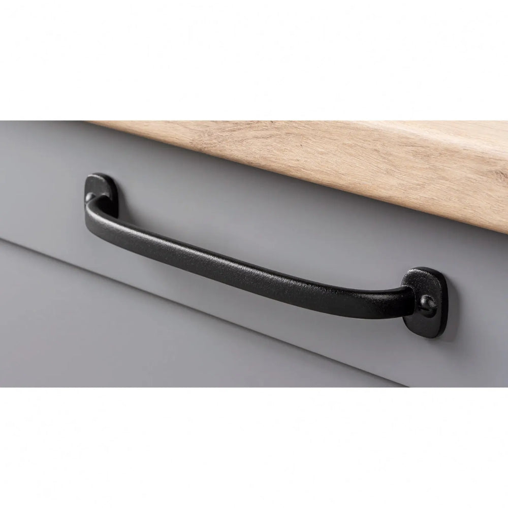 Mâner mobilier Viefe Firm, negru texturat, 349,8 mm (interax 320 mm)